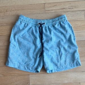 Planet Sea blue boys swim trunks size 8